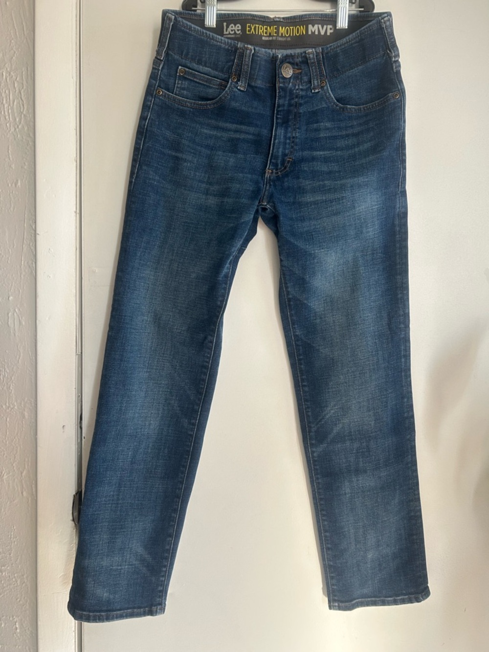 Lee Men's Slim Straight Jeans - Indigo Blue Wash